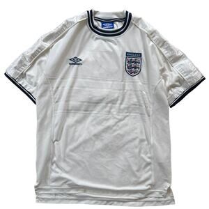 Vintage Umbro England National Football Team Jersey Men’s XL White / 90s